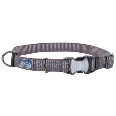 K9 Explorer Brights Reflective Adjustable Dog Collar - 5/8" X 08"-12" - Mountain