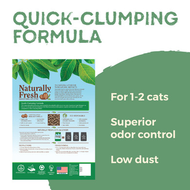 Naturally Fresh Walnut Based Quick Clumping Cat Litter - 26 lb