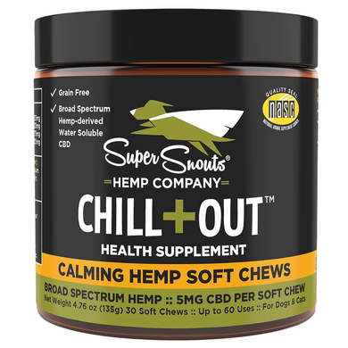 Super Snouts Chill + Out Calming Hemp Chews - 30 ct