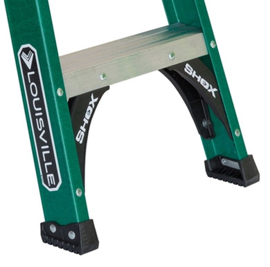 Louisville 4' Fiberglass Type II Step Ladder - Green