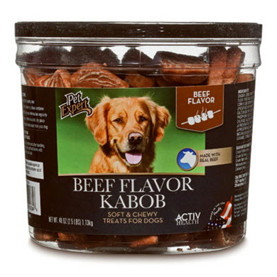 Pet Expert Beef Kabobs Dog Treats - 40 Oz