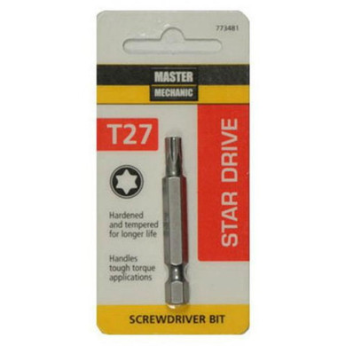 Master Mechanic T27 Star Driver Screwdriver Bit - 2"