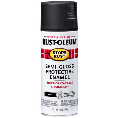 Rust-oleum Stops Rust Protective Enamel Spray Paint - Semi-gloss Black