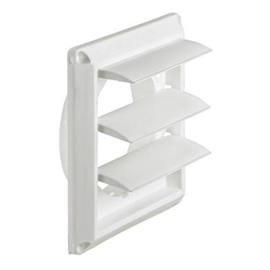 Lambro White Louvered Vent Face - 4"