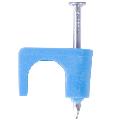 Gardner Bender 1/4" Blue Polyethylene CAT5 Cable Staple - 25 pk