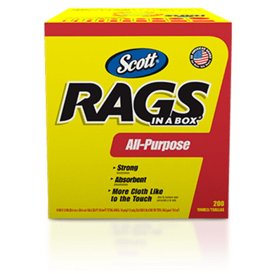 Scott All-purpose Rags In A Box - 200 Ct