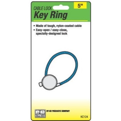 Hy-ko Cable Lock Key Ring - 5"