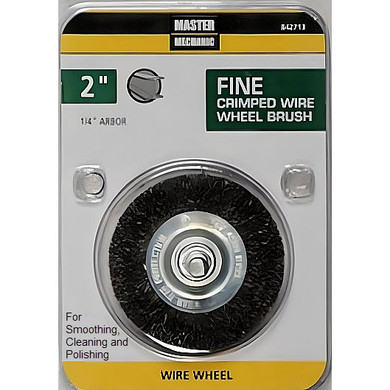 Master Mechanic Fine Crimped Wire Wheel Brush - 2"