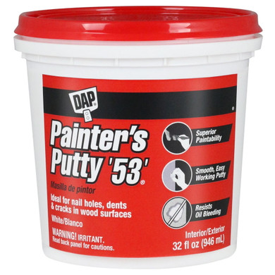 Dap Painter Puttty 53 White - 1 Qt