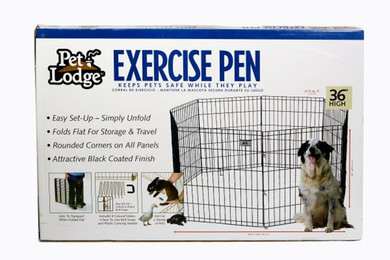 Pet Lodge Metal Pet Exercise Pen - 36"