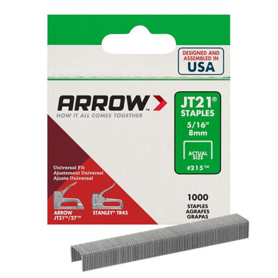 Arrow 5/16" Galvanized Steel Staple - 1000 Pk