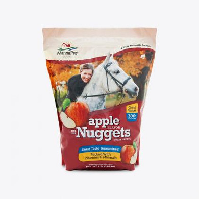 Manna Pro Apple Flavor Bite-size Nuggets for Horses - 1 lb