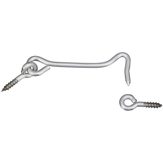 National Hardware Stainless Steel Hook & Eye - 4"