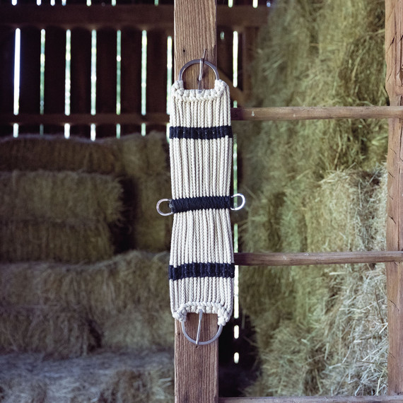 Weaver Leather Durable Nickel Plated Rayon 17 Strand Cinch - White/Brown