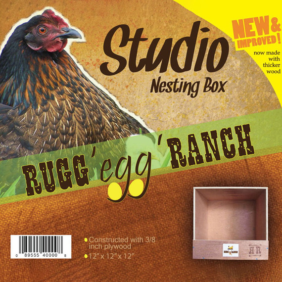 Rugged Ranch 1 Hole Studio Chicken Nesting Box - 12" X 12" X 12"