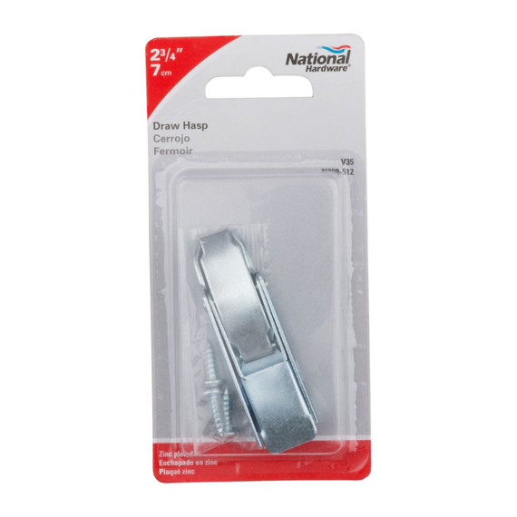 National Hardware Zinc Draw Hasp - 2-3/4"