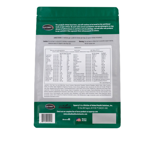 Equerry's Plus Meal Probiotic & Digestive Enzymes for Horses