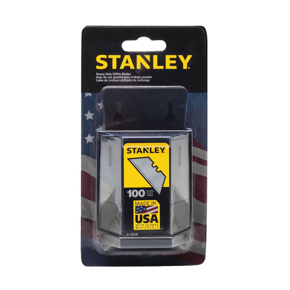 Stanley Heavy-duty Utility Blade With Dispenser - 100 Pk