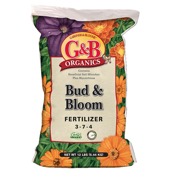 G&B Organics Bud & Bloom Fertilizer 3-7-4 - 12 lb