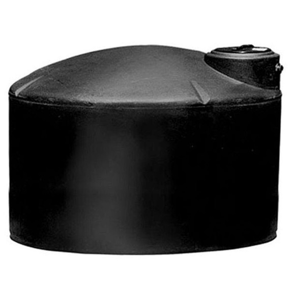 Norwesco Polyethylene Water Storage Tank - 1100 gal - Black