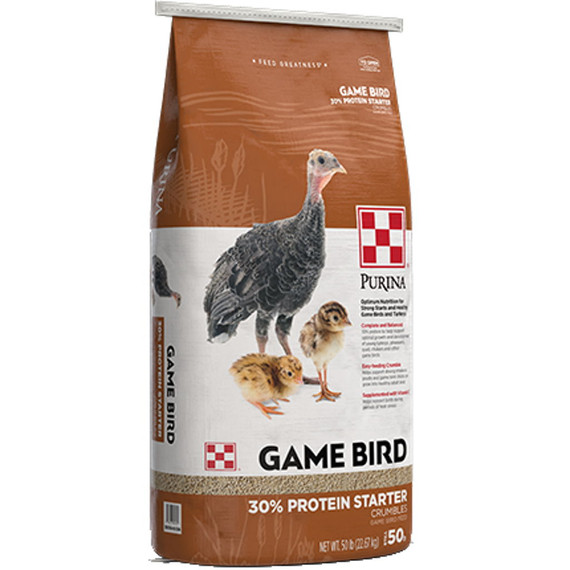 Purina Game Bird & Turkey 30% Protein Starter - 40 lb