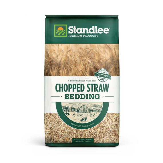 Standlee Premium Products Certified Chopped Straw Animal Bedding, 25 lb