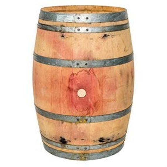 Real Wood Products Whole Oak Wine Barrel Planter - 27" X 36"