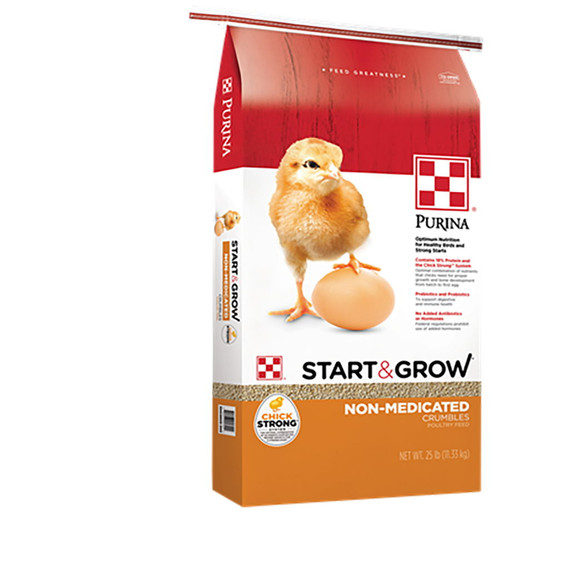 Purina Start & Grow Non-medicated Crumble Poultry Feed - 25 lb