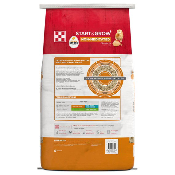 Purina Start & Grow Non-medicated Crumble Poultry Feed - 25 lb