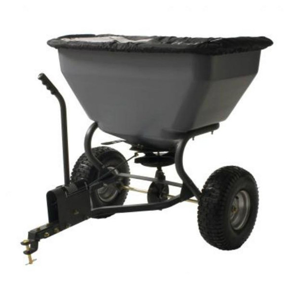 Precision Tow Behind Broadcast Spreader with Rain Cover