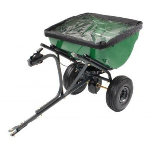 Precision Tow Behind Broadcast Spreader with Rain Cover