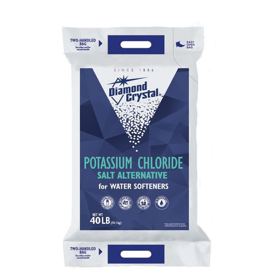 Diamond Crystal Potassium Chloride For Water Softeners - 40 Lb