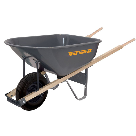 True Temper 6 cu. ft. Steel Wheelbarrow
