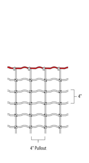 Red Brand Square Deal 4" X 4" Sheep & Goat Wire Fence - 48"