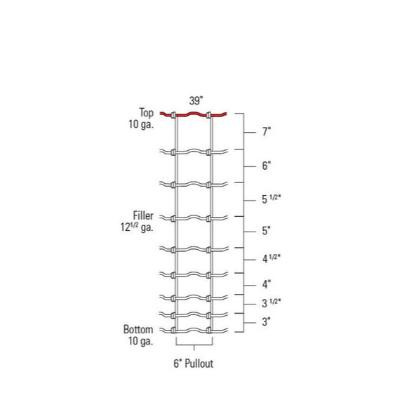 Red Brand Monarch Knot Field Fence - 330'