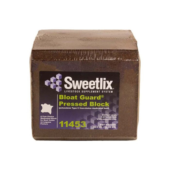 Sweetlix Bloat Guard Block For Cattle - 33.3 Lb
