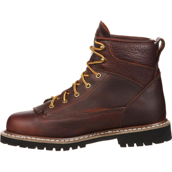 Georgia Boot Men's Waterproof Lace-to-toe 6" Work Boots - Chocolate