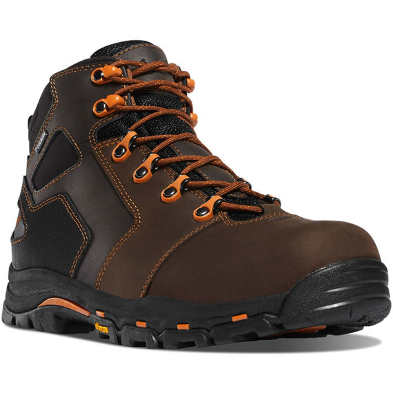 Danner Men's Gore-tex Waterproof 4-1/2" Vicious Boots - Brown/orange