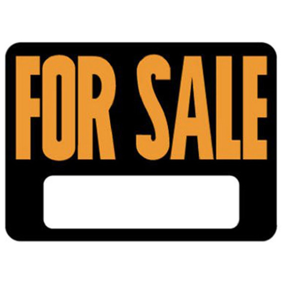 Hy-Ko Durable For Sale Plastic Sign - 9" X 12"