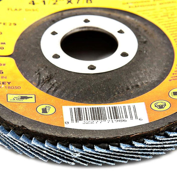 Forney Blue Zirconia Type 29 Flexibility Flap Disc - 4-1/2"