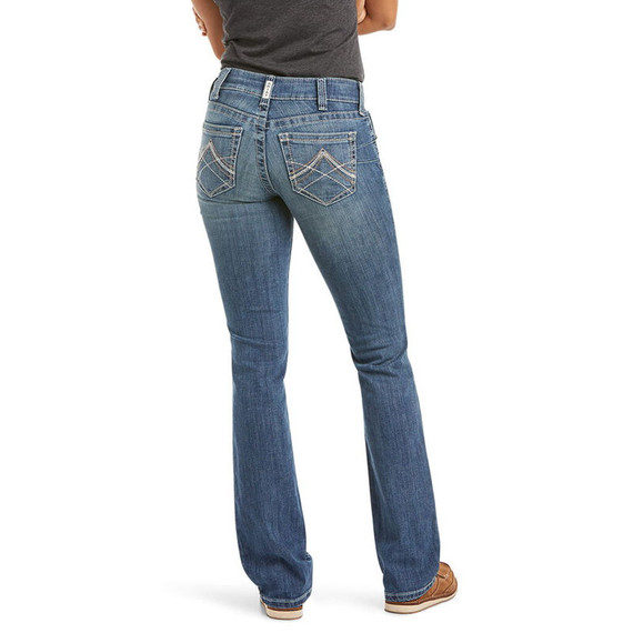 Real Women's Rainstorm Mid Rise Straight Leg Jeans