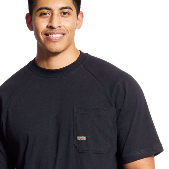 Ariat Rebar Men's Cotton Strong T-Shirt - Black