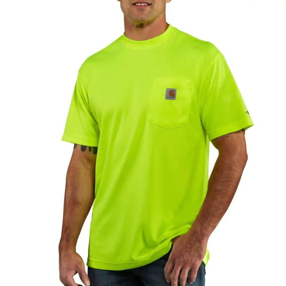 Carhartt Men's Brite Lime Force Color Enhanced Short Sleeve T-Shirt