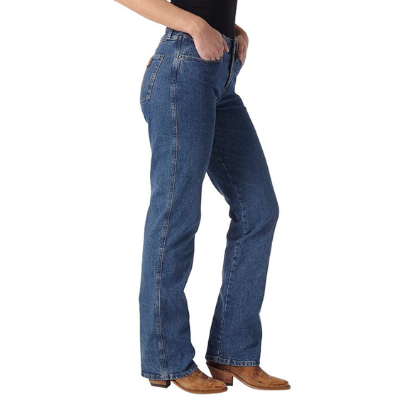 Wrangler Women's Stonewash Cowboy Cut Slim Fit Stretch Jean