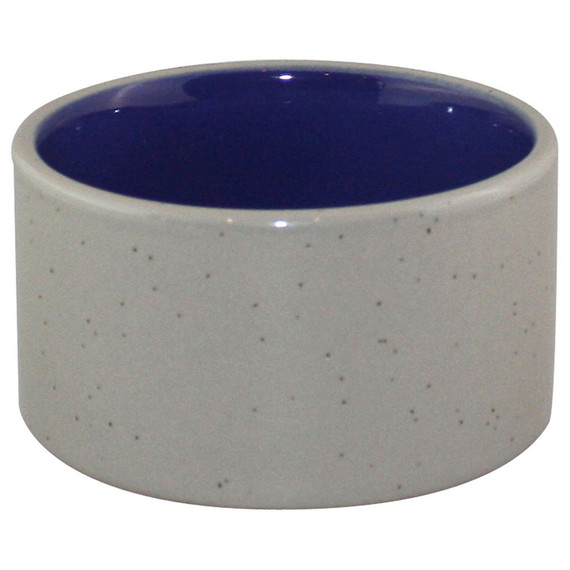 Spot Stoneware Crock Dog Dish - 4"