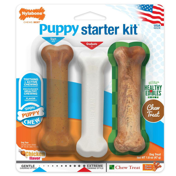 Nylabone Puppy Starter Kit - Small