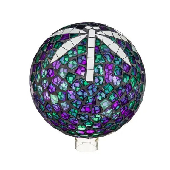 Evergreen Enterprises Dragonfly Mosaic Glass Gazing Ball