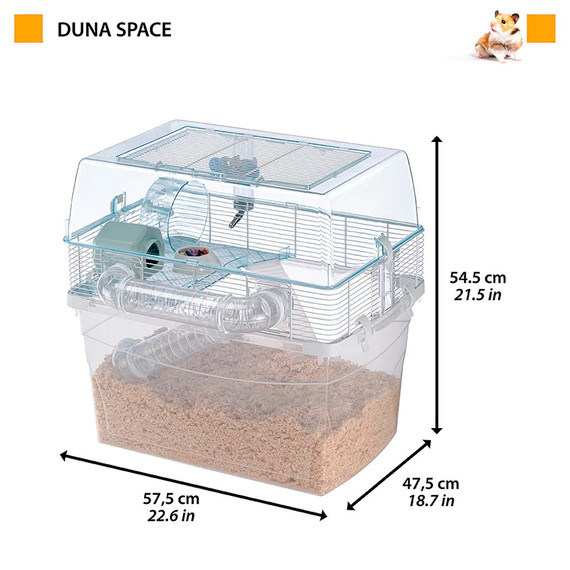 Ferplast Duna Space Modular Habitat Hamsters Cage