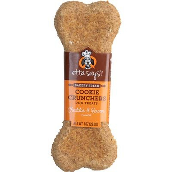 Etta Says Cheddar And Bacon Cookie Cruncher Dog Treat