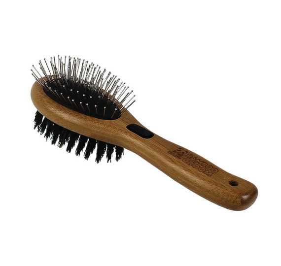 Bamboo Groom Combo Brush with Bristles